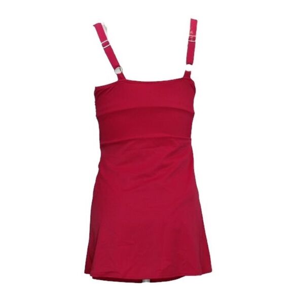 Denim & Co. Beach V-Neck Wrap Front Swim Dress - Picture 5 of 6